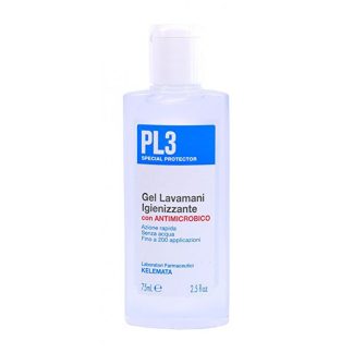 PL3 Gel Lavamani Igienizzante 75 ml - Gel Igienizzante Antimicrobico