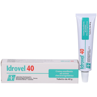 Idrovel 40 Crema Emoliente 40% Urea, 40g – Trattamento per Pelle Callosa e Secca