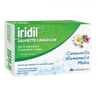 Iridil Salviette Lavaocchi, 14 Salviette Monouso
