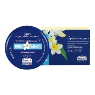 Helan Monoi Burro Superabbronzante SPF6 200ml - Protezione Solare per un'Abbronzatura Intensa e Sicura