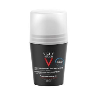 Vichy Homme Deodorante Roll -on Antitraspirante, 50 ml