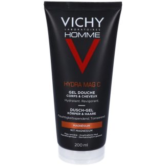 Vichy Homme Hydra Mag C Gel Doccia Corpo e Capelli 200 ml - Idratante e Tonificante