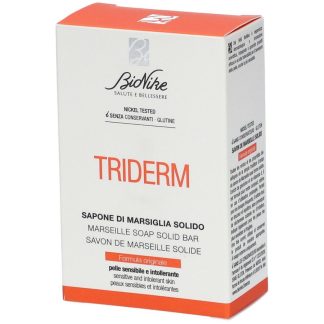 BioNike Triderm Sapone di Marsiglia Solido 100g – Detergente Delicato Quotidiano