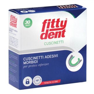 Fittydent Cuscinetti Adesivi Morbidi Per Protesi Inferiore 30 Pezzi – Stabilità e Comfort