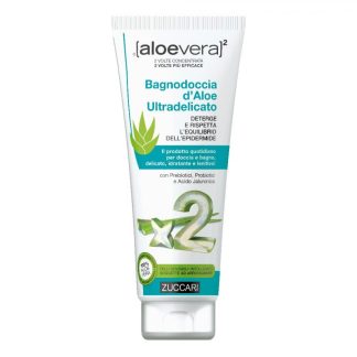 Zuccari Aloevera2 Bagnodoccia d'Aloe Ultradelicato 250ml - Detergente Corpo Idratante