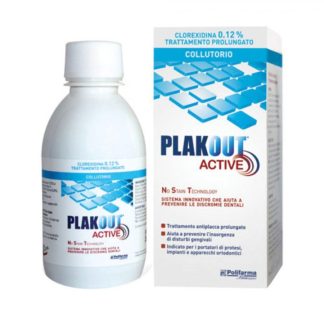 PlakOut Collutorio Active Clorexidina 0.12% 200 ml