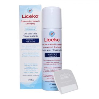 Liceko Spray Antipidocchi, 100 ml – Elimina i Pidocchi e Lenisce il Cuoio Capelluto
