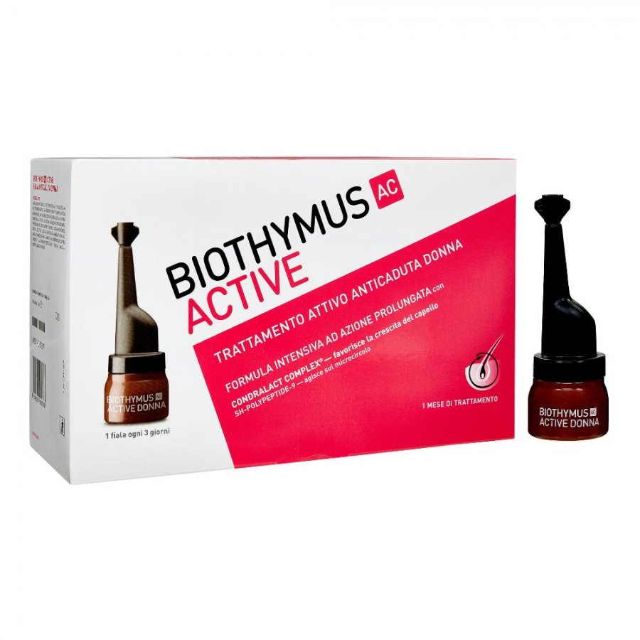 Biothymus AC Active Trattamento Anticaduta Donna, 10 Fiale