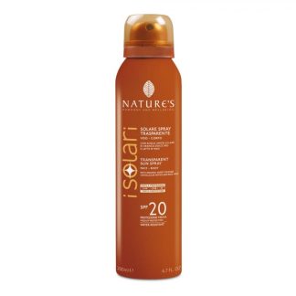 Nature's Solare Spray Trasparente SPF20 200ml - Protezione Solare Media Ad Ampio Spettro