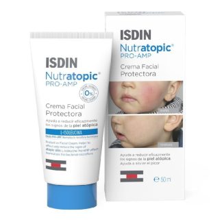 Isdin, Nutratopic Pro-AMP Crema Viso Pelle Atopica, 50 ml
