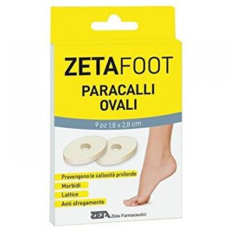 Zeta Foot Paracalli Ovali 9 Pezzi, Protezione Efficace per Callosità e Vesciche