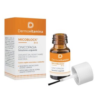 Dermovitamina Micoblock - 3 in 1 Onicofagia Soluzione Ungueale, 7ml