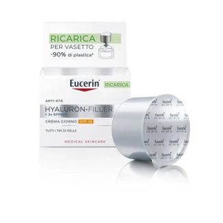 Eucerin Hyaluron-Filler +3X Effect Giorno SPF 30 Ricarica, 50 ml