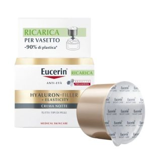 Eucerin Hyaluron Filler + Elasticity Crema Notte Refill, 50 ml