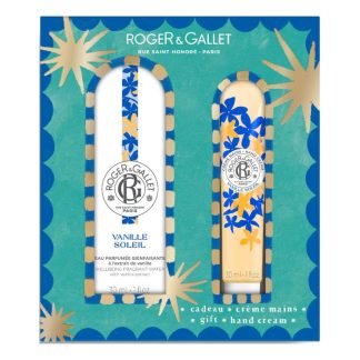 Vanille Soleil Roger&Gallet, acqua profumata di benessere 30 ml + crema mani 30 ml