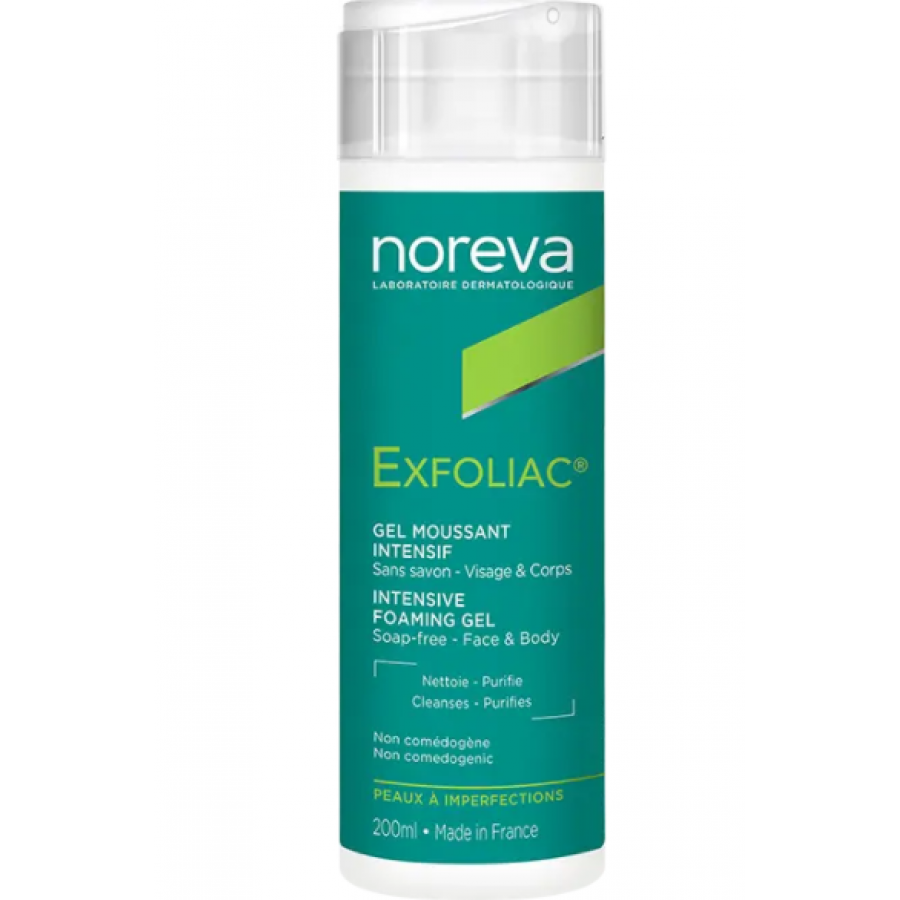 Noreva Exfoliac Gel Detergente Intensive, 200 ml