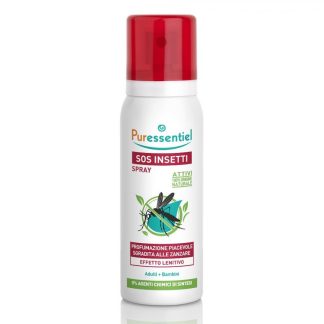 Puressentiel SOS Insetti Spray Anti-Puntura Repellente + Lenitivo, 75ml