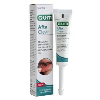 Gum Afta Clear Gel 10ml - Lenitivo e Protettivo per Afti e Lesioni Orale