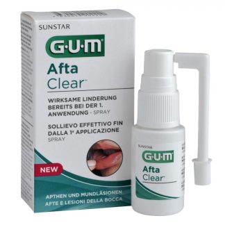 Gum Afta Clear Spray 15ml - Trattamento Efficace e Delicato per le Afta Orale