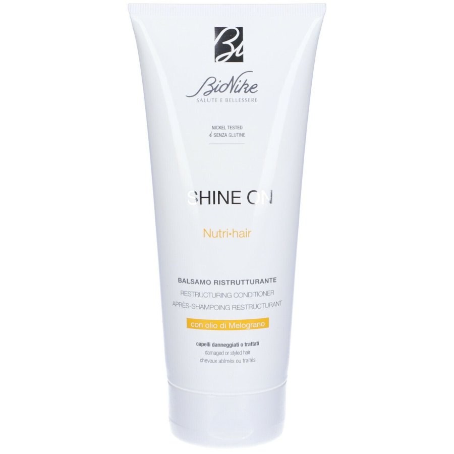BioNike Shine On Nutri Hair, Balsamo Ristrutturante, 200 ml