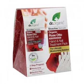 Dr Organic - Crema Mani con Guanto in Bambù Special Pack, Idratazione Intensa