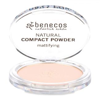Benecos Cipria Compatta Fair 9g - Cipria Naturale e Opacizzante per Pelli Chiare