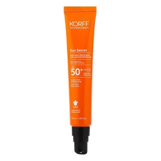 Korff Sun Secret Fluido Viso Antimacchie SPF50+ Protezione Molto Alta, 50 ml