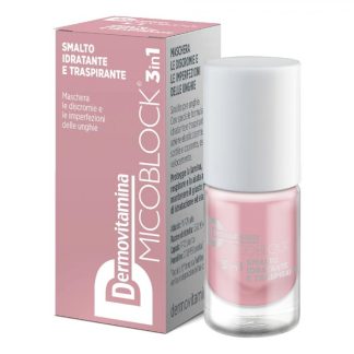 Dermovitamina Micoblock 3 in 1 - Smalto Idratante e Traspirante Colore Nude, 5ml