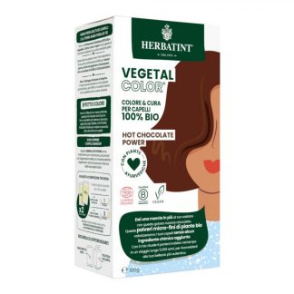 Herbatint Vegetal Color Hot Chocolate Power - Colorazione Naturale per Capelli, 100g