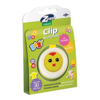 Zcare Natural Baby Clip Profumata alla Citronella - Protezione dagli Insetti