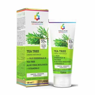 Optima Naturals, Colours Of Life Tea Tree 33% Crema Naturale, 100 ml
