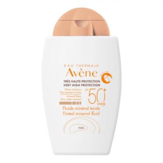 Eau Thermale Avene Solare Fluido Minerale Viso Colorato SPF50+ 40ml - Fluido Minerale Colorato