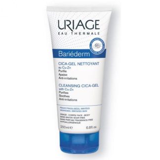Uriage Bariederm - Cica Gel Detergente Viso Corpo 200ml per una Pelle Delicata e Protetta