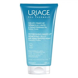 Uriage Gel Fresco Struccante 150ml - Detergente e Struccante Viso e Occhi per Pelli Miste e Grasse