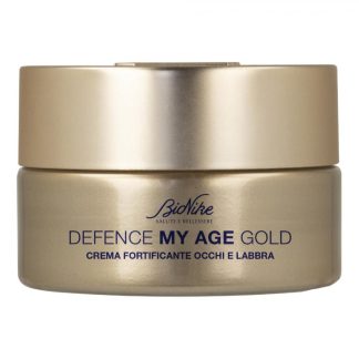 Bionike, Defence My Age Gold Crema Fortificante Occhi e Labbra, 15 ml