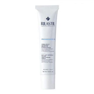 Rilastil Progression (+), Crema Ricca Antirughe Riempitiva e Rimpolpante, 40 ml