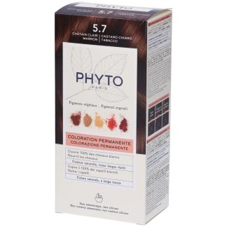Phyto Phytocolor 5.7 Castano Chiaro Tabacco Colorazione Permanente Per Capelli