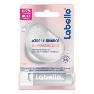 Labello Acido Ialuronico Lip Hydratation Plus Rosé, 5,2g - Burrocacao Idratante, Rimpolpante e Morbidezza Labbra