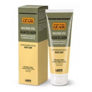 Guam - Algacollagen Fanghi D'Alga Maschera Viso Rimpolpante e Tonificante 75ml - Trattamento Viso con Alghe Marine per una Pelle Rimpolpata e Tonificata