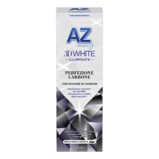 AZ - 3D White Illuminante Perfezione Carbone Dentifricio 50ml: Dentifricio Sbiancante al Carbone Vegetale