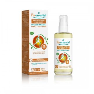 Puressentiel Sforzo Muscolare Olio Per Massaggio Biologico 200ml, Oli Essenziali Naturali per Muscoli e Articolazioni