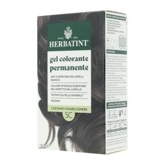 Herbatint Gel Colorante Permanente 5C Castano Chiaro Cenere, 170 ml
