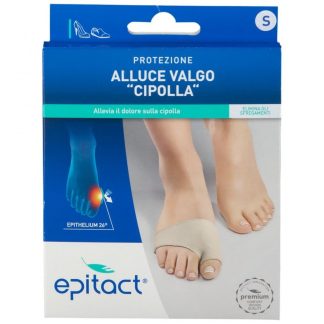 Epitact Gel in Silicone Protezione Alluce Valgo, Sollievo Dolore Cipolla, Taglia S, 1 Pezzo, Dispositivo Medico CE