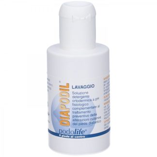 Epitech Diapodil Lavaggio 100 ml - Soluzione Detergente Ortodermica per Piede Diabetico, pH Fisiologico