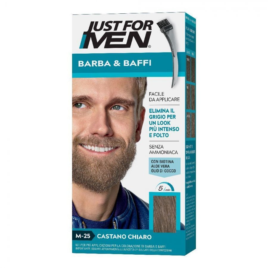 Just For Men Barba & Baffi M25 Castano Chiaro, 51 g