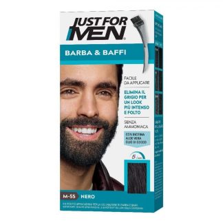 Just For Men Barba & Baffi M55 Nero, Colorante per Barba, 30 ml