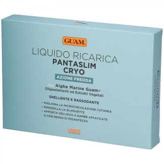 Guam Buste Liquido Ricarica Pantaslim Cryo - Confezione da 3 - Trattamento Gambe Affaticate