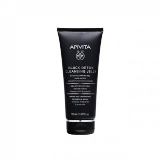 Apivita - Black Detox Gel Detergente Nero Viso e Occhi 150ml - Detersione Profonda e Purificante per la Tua Pelle