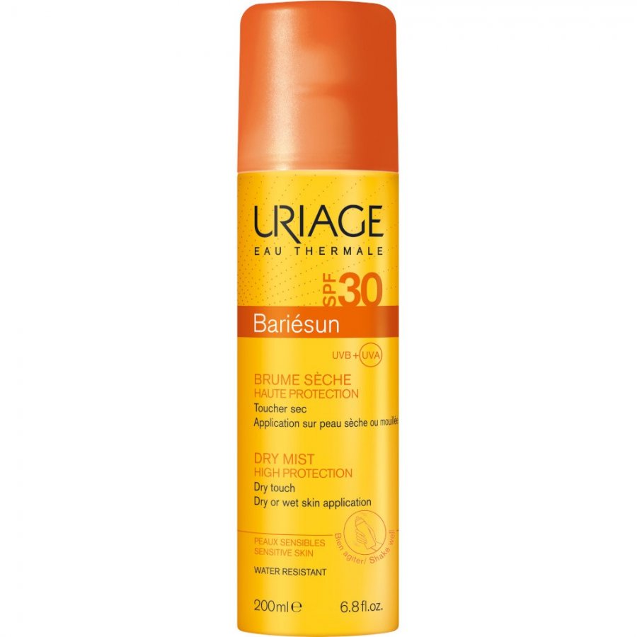 Uriage Bariesun - Brume Seche Spray Protettivo SPF30 200ml, Resistente all'Acqua