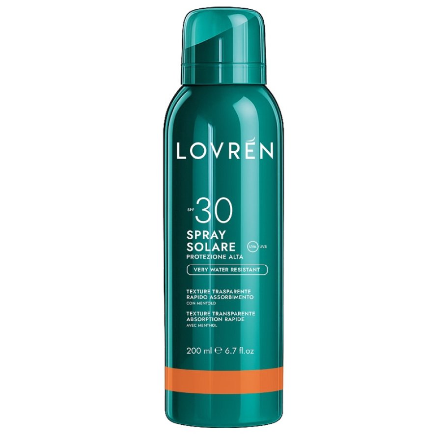 Lovren Spray Solare SPF 30 Viso Corpo, 200 ml